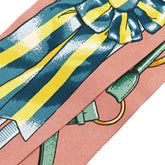 エルメス ツイリー Jumping ジャンピング スカーフ ピンク マルチカラー シルク レディース HERMES 【中古】